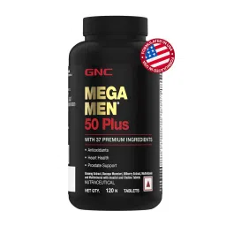 GNC Mega Men 50 Plus Multivitamin | Promotes Prostate Health | Boosts Immunity | Protects Heart & Vision | Supports Memory | Formulated In USA | 37 Premium Ingredients | 120 Tablets-image-50