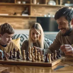 bestie toys Magnetic Wooden Chess Set, 15'' Folding Chess Board Set, Chess Set Strategy & War Board Game image 5