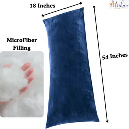 maatrikaa Full Body Long Sleeping and Velvet Pillow Microfibre Solid Pregnancy Pillow Pack of 1 image 3