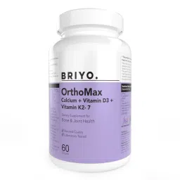 Briyo Orthomax - Vitamin D3 & K2-M7 + Calcium dietary supplement for bone health-image-19