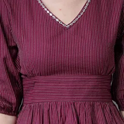 Stylum Embroidered V-Neck Pure Cotton Top With Trouser image 3