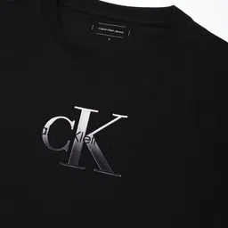 Calvin Klein Jeans Women Typography Printed Round Neck Cotton Relaxed Fit T-shirt image 5