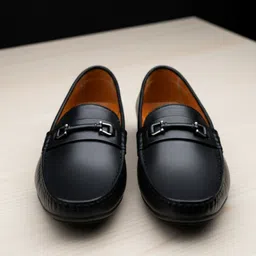 vyasol footwear Premium Black Loafers for Men | Soft & Comfort | Classic Men’s Loafers Loafers For Men image 2