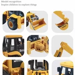 little finds Vehicle Friction Powered Bulldoze Parts Construction Toys Truck for Kids image 3
