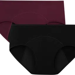 ummiss Pack of 2 Women Periods Maroon, Black Panty-picture-11
