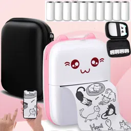 Emerydeal Portable Bluetooth Mini Thermal Printer | Inkless Wireless Pocket Printer thermal printer-picture-24