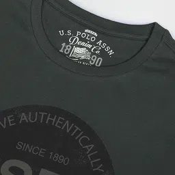 U.S. Polo Assn. Denim Co. Men Typography Pure Cotton T-shirt image 3