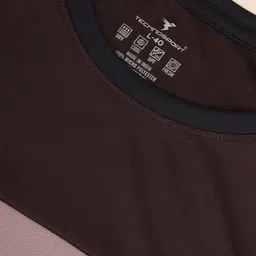 Technosport Colourblocked Round Neck Techno Cool+ UPF50 Slim Fit Sports  T-shirt image 2