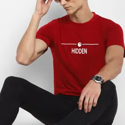 Bukkl Slim Fit Typography Printed Cotton T-Shirt image 4