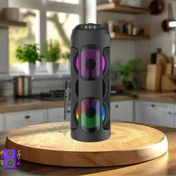 GUGGU WOW (WIRELESS BLUETOOTH PARTY SPEAKER) High Quality Deep Bass Sound With MicV431 40 W Bluetooth Party Speaker-image-17