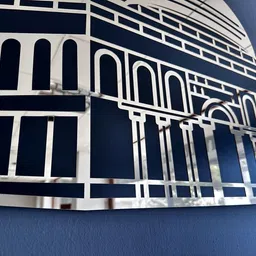 kalam Masjid Aqsa Wall Art: Gold Islamic Decor, Muslim Gift-picture-43