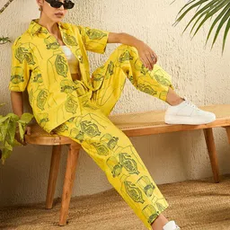 Uptownie Printed Two Piece Cotton Co-ord Set image 2