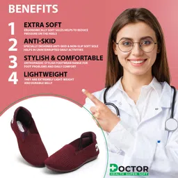doctor health super soft Newly Launch | Classic Ultra Soft | Memory Foam | Comfortable|Stylish|Trendy Bellies For Women image 5