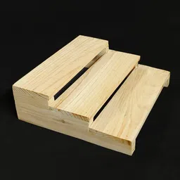 move2wood Can Kitchen Rack 3 Tier Multipurpose Wooden Display Riser Stand for Kitchen Countertop Makeup, Wood image 3