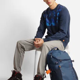 Wildcraft Men Navy Blue Printed Sweatshirt image 3