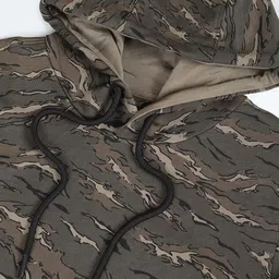 Flying Machine Abstract Printed Hooded Pure Cotton Pullover image 5