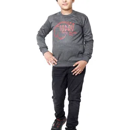 IndiWeaves Boys Pack Of 2 Printed Fleece Pullover Sweatshirt image 5