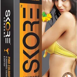 skore Pina Colada Flavoured Condoms Pack Of 10 Condom-picture-13