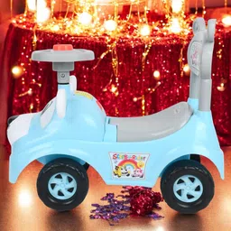 varaa g KIDS RIDEON CAR, MUSIC & LIGHT, STORAGE UNDER SEAT FOR ONLY 1 TO 2 YEAR KIDS Rideons & Wagons Non Battery Operated Ride On image 3