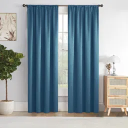 homemonde 274.32 cm (9 ft) Polyester Blackout Long Door Curtain (Pack Of 2) image 1