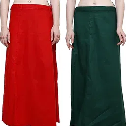 DECOFIN cotton Petticoat Red Combo2 Cotton Blend Petticoat-picture-14