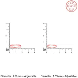 giva Sterling Silver Rose Gold Knotty Couple Bands For Couples Sterling Silver Zircon Gold Plated Ring image 3