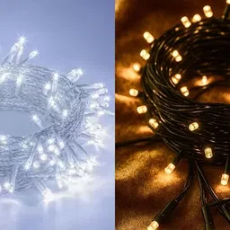 nkxik 40 LEDs 12 m Multicolor Steady String Rice Lights image 1