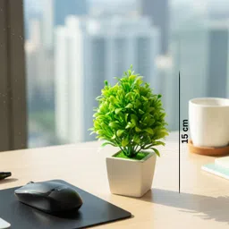 deb collection Bonsai Multicolor Wild Flower Artificial Flower with Pot image 3