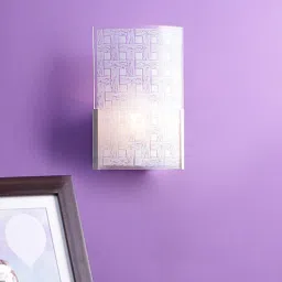 tu casa Blaise Glass Flush Mount Wall Light (Silver)-picture-31