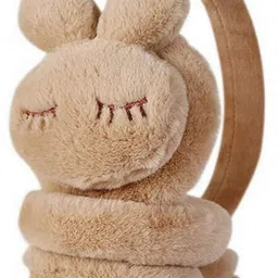 infispace Kids Winter Faux Fur Earmuffs | Fluffy 3D Cat Ear Design | Soft Plush Ear Protec Ear Muff image 3