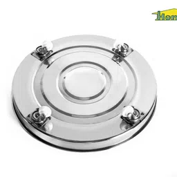 home-pro Stainless Steel Gas Cylinder Trolley with Wheels Pack of 1 Gas Cylinder Trolley image 4