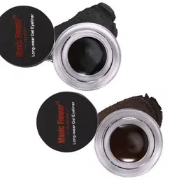 music flower 24 Black & Brown Brow & Gel Liner Duo for Effortless Style 6 ml image 4