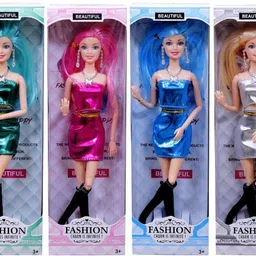 khyali Combo of 4 Beautiful Doll with Foldable Hands and Legs Playing Toy for Girls-picture-13