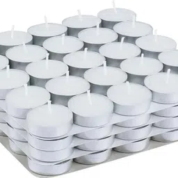 brijsuninnovations Unscented Tea Light Candles Burning 4-5 Hour | Festive Celebration Candle-picture-25