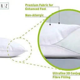 taction Cotton Sleeping Pillow Pack of 2 Solid image 4