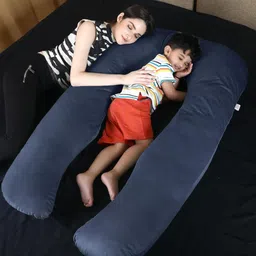 fluffymummy Cotton Pregnancy Pillow Pack of 1 Solid image 3