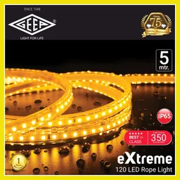 geep 600 LEDs 5 m Yellow Steady Strip Rice Lights image 2
