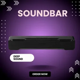 SYARA 20W Bluetooth Soundbar with 4 Hours Wireless Playback Bluetooth Speakers6SQ226 20 W Bluetooth Soundbar image 1