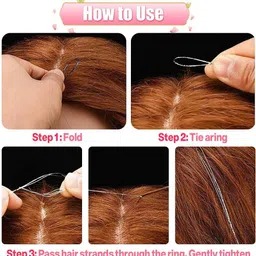 crazy hair 6pcs 40 Inches Tinsel/Glitter Extensions/Highlight Extensions Extension Hair Extension image 5