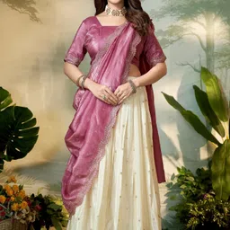 payu Embroidered Semi Stitched Lehenga Choli-picture-14