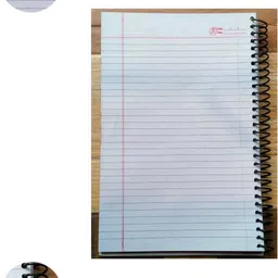uniqpal Cheapest pack of 4 Spiral Notebook(200pages) A4 Notebook Rulled 200 Pages image 3