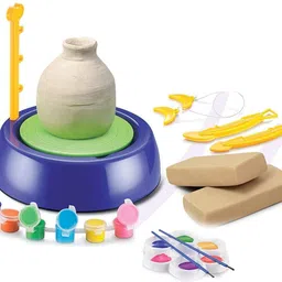 nishchal Electric Battery Operated Pottery Wheel Set Clay Pot Making Machine Game POT_63-picture-28