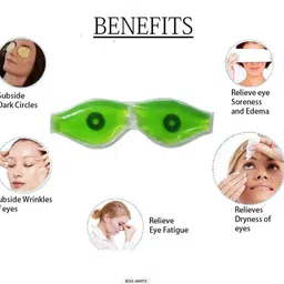 gfsu Aloe Vera Cool Gel Eye Mask Summer Ice Cooling Sleeping Mask image 4