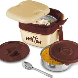 milton CUBIC YELLOW 2 Containers Lunch Box-picture-26