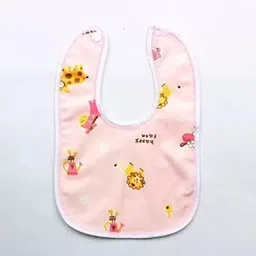 empoison Baby Button Bibs Apron for Feeding and Drooling Button Double Layered Waterproof image 4