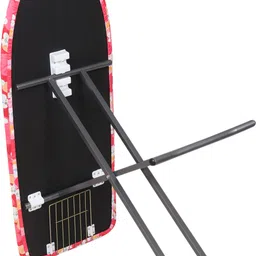 flipzon Wooden Self Standing 18" Unique, Foldable & Adjustable (122 x 47cm) (Red Flower) Ironing Board image 5