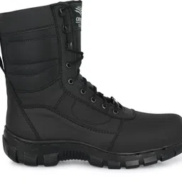 omee gold Mens Black Tactical Combat Army/Military Boots (Kala Kapda) Boots For Men image 3