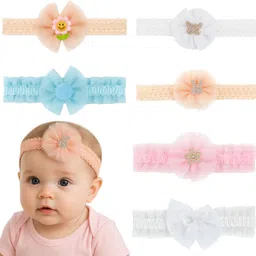 rosastella fancy multicolor headband ribbon hair bow headband new born baby girls kids hairband headbands elastic hair accessories set 6 pcs with gift box Head Band-picture-16