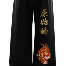 nikolov Men Printed Black Track Pants-picture-21