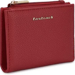 fastrack Women Casual Red Artificial Leather Wallet image 5
